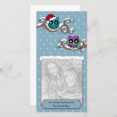 ウィンターフクロウホリデーカード シーズンカード (正面/裏面)