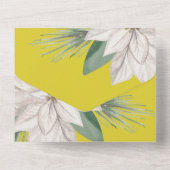 ウィンターフラワーズジョユーノエルエレガントクリスマスカード オールインワン招待状 (裏面)