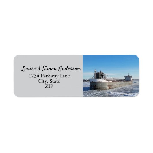 ウィンターフリーターマニトウリンレイクス素晴らしアドレス ラベル (正面)