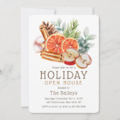 ウィンターフルーツフローラウォーターカラーホリデーオープンハウス 招待状 (正面)