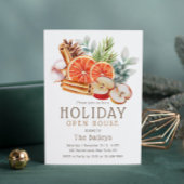 ウィンターフルーツフローラウォーターカラーホリデーオープンハウス 招待状