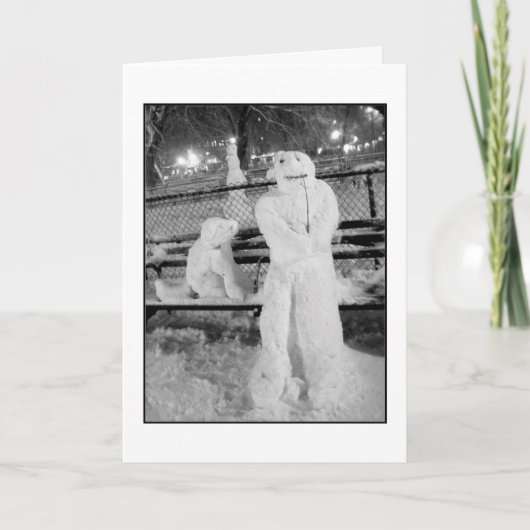 ウィンターフレンズのホリデーカード – Friends シーズンカード (正面)