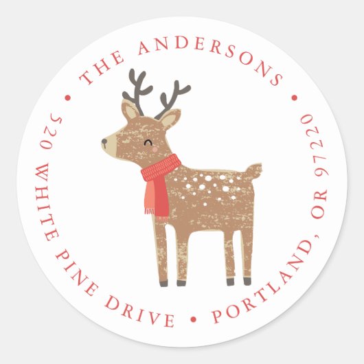 ウィンターフレンズトナディアホリデイ差出人住所 ラウンドシール (正面)