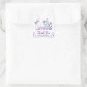 ウィンターフレンズポーラーベア&ペンギン誕生日 スクエアシール (バッグ)