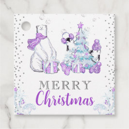 ウィンターフレンズPolar Bearとペンギンのクリスマス フェイバータグ