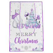 ウィンターフレンズPolar Bearとペンギンのクリスマス ミディアムペーパーバッグ (裏面)