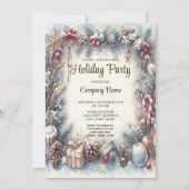 ウィンターフレームクリスマスパーティの招待状 招待状 (正面)