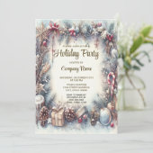 ウィンターフレームクリスマスパーティの招待状 招待状 (スタンド正面)