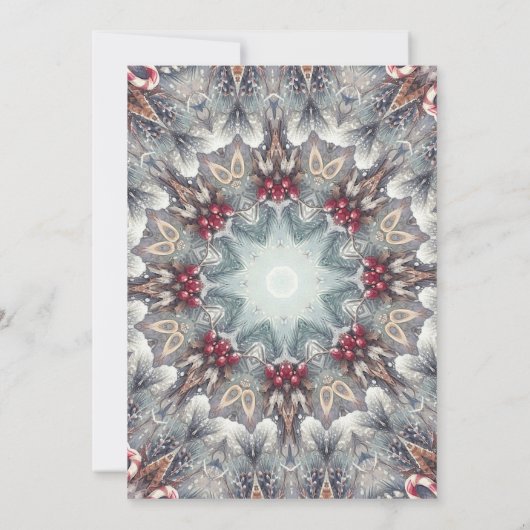 ウィンターフレームクリスマスパーティの招待状 招待状 (裏面)