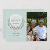 ウィンターフレームフォトホリデーカード シーズンカード (正面/裏面)