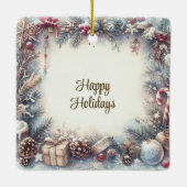 ウィンターフレームホリデーオーナメント セラミックオーナメント (裏面)