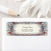 ウィンターフレームホリデー差出人住所ラベル ラベル (インサイチュ)