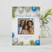 ウィンターフロストエレガンスブルー&シルバーオーナメント シーズンカード (スタンド正面)