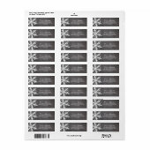 ウィンターフロストスノーフレークスシャルボード差出人住所 ラベル (フルシート)