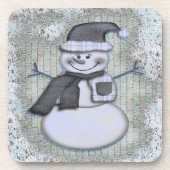 ウィンターフロスト雪だるまクリスマスホリデーデコール コースター (正面)