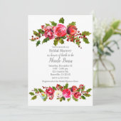 ウィンターフローラホリーベリーホリデイブライダルシャワー 招待状 (スタンド正面)