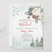 ウィンターフローラ結婚式招待状 招待状 (正面)