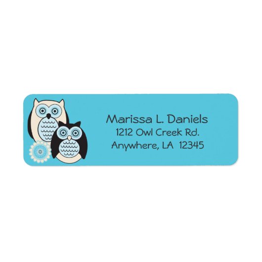 ウィンターフール差出人住所ラベル ラベル (正面)