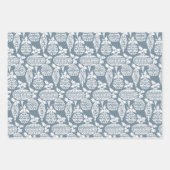 ウィンターブビクトリアンルーズヴィネット ラッピングペーパーシート (正面2)