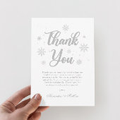 ウィンターブライダルシャワー サンキューカード