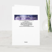 ウィンターブライドファンタジーグリーティングカード カード (裏面)