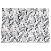 ウィンターブラック&ホワイトウォーターカラー植物学