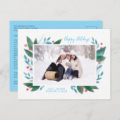 ウィンターブランチとバーリーズの写真ホリデーポストカード シーズンポストカード (正面/裏面)