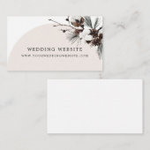 ウィンターブランチェ アルコーブ ブライダルシャワー エンクロージャーカード (正面/裏面)