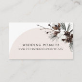 ウィンターブランチェ アルコーブ ブライダルシャワー エンクロージャーカード (正面)