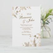 ウィンターブランチズ結婚式招待状 招待状 (スタンド正面)