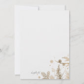 ウィンターブランチズ結婚式招待状 招待状 (裏面)