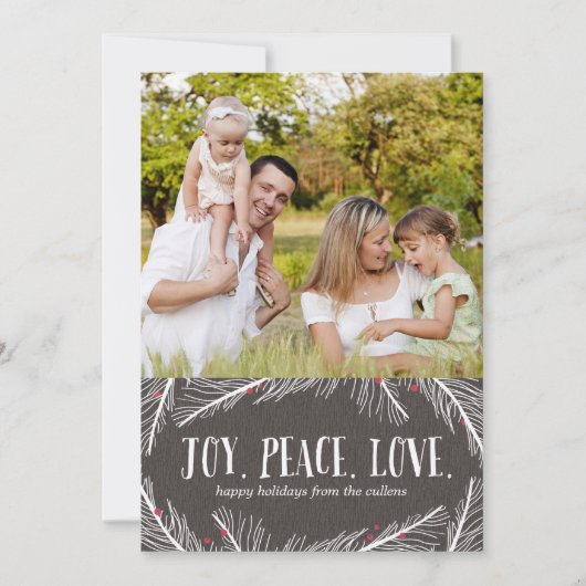 ウィンターブランチホリデーフォトカード シーズンカード (正面)