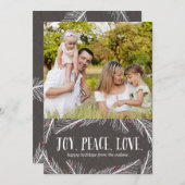 ウィンターブランチホリデーフォトカード シーズンカード (正面/裏面)