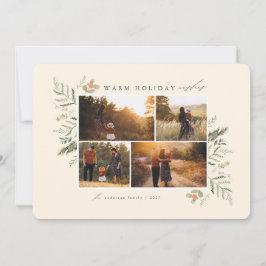 ウィンターブランチホリデーフォトカード シーズンカード