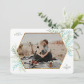 ウィンターブランチモダンズホリデーフォトカード 招待状 (スタンド正面)