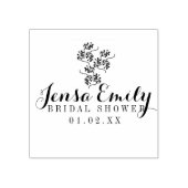 ウィンターブランチロゴブライダルシャワーのお願い ラバースタンプ (インプリント)