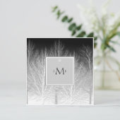 ウィンターブランチ結婚白黒記念日 招待状 (スタンド正面)