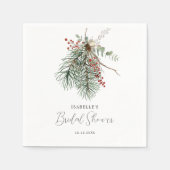 ウィンターブランチ スタンダードカクテルナプキン (正面)