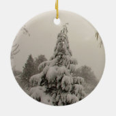 ウィンターブリッジオーナメント雪の木飾り セラミックオーナメント (裏面)