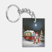 ウィンターブルドッグキャラバンクリスマスアドベンチャー キーホルダー (正面左)