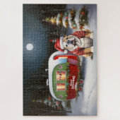 ウィンターブルドッグキャラバンクリスマスアドベンチャー ジグソーパズル (縦)