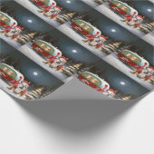 ウィンターブルドッグキャラバンクリスマスアドベンチャー ラッピングペーパー (角)