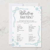 ウィンターブルーの不思議な中身ゲーム 招待状 (正面)