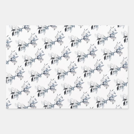 ウィンターブルーの数々の目的 ラッピングペーパーシート (正面)