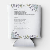 ウィンターブルーの花のバチェロレッテウィークエンド計画 缶クーラー (裏面)