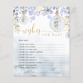 ウィンターブルーの願い事ベビーカード