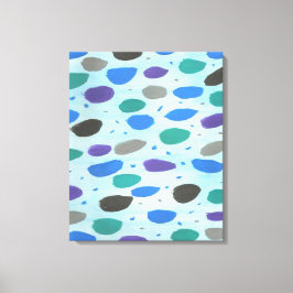 ウィンターブルーアイスストームキャンバスアートプリント キャンバスプリント