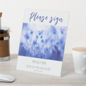 ウィンターブルーガーデンゲストブック 台座サイン (インサイチュ)