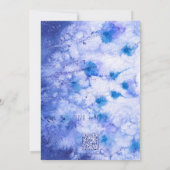 ウィンターブルーガーデンリハーサルディナー 招待状 (裏面)