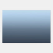 ウィンターブルーグラデーション ラッピングペーパーシート (正面)